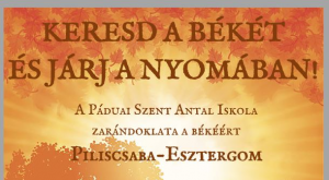 Keresd a békét és járj a nyomában!